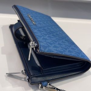 Michael Kors Jet Set Travel Lg Double Zip Wristlet